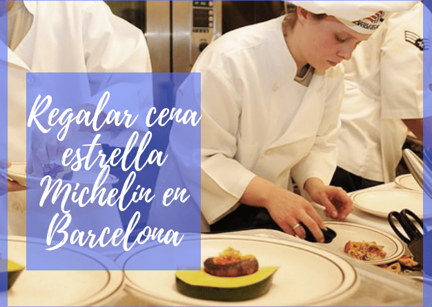 Regalar cena estrella Michelín en Barcelona